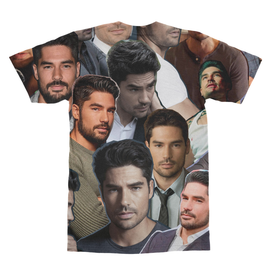 D. J. Cotrona Photo Collage T-shirt back