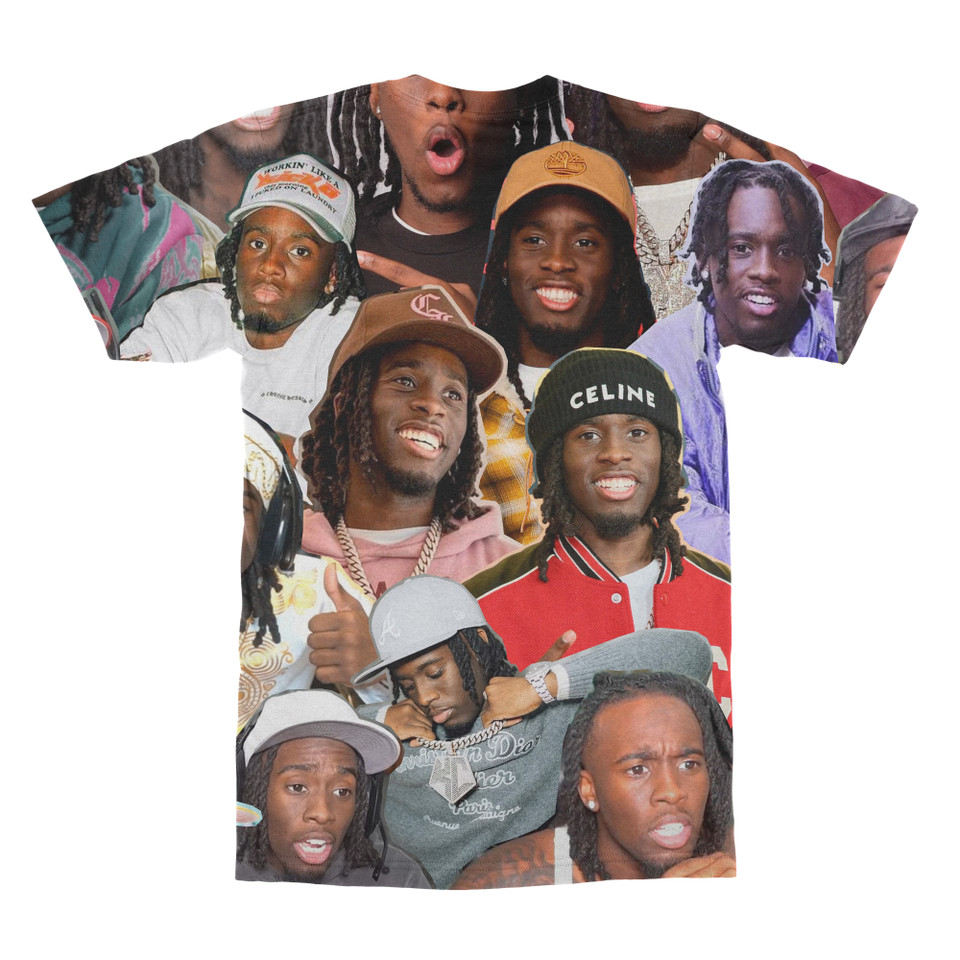 Kai Cenat  Photo Collage T-shirt back