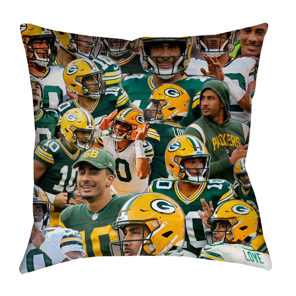 Jordan Love Collage Pillowcase