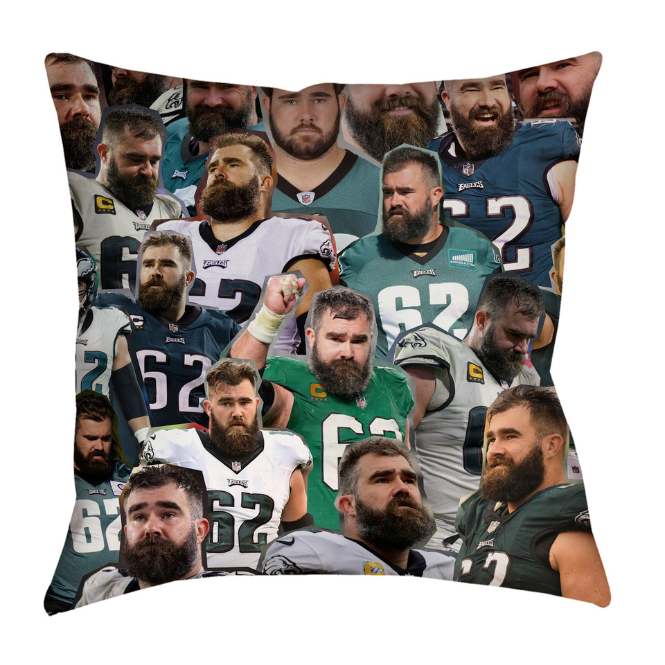 Jason Kelce Collage Pillowcase
