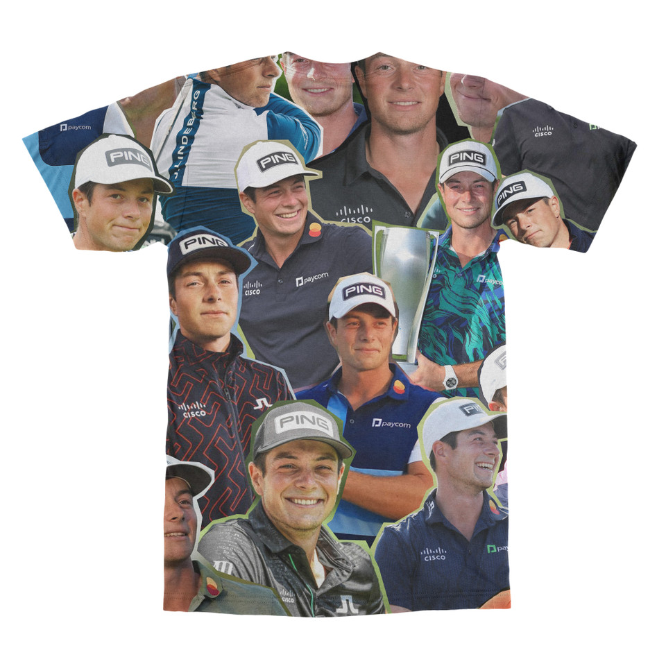 Viktor Hovland Photo Collage T-shirt back