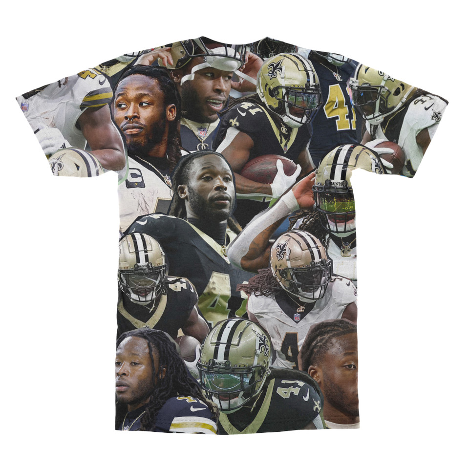Alvin Kamara (New Orleans Saints) Photo Collage T-shirt back