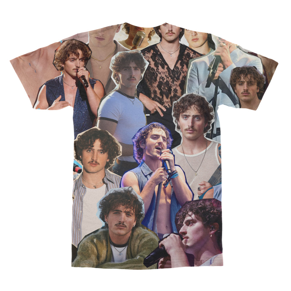 Benson Boone Photo Collage T-shirt back