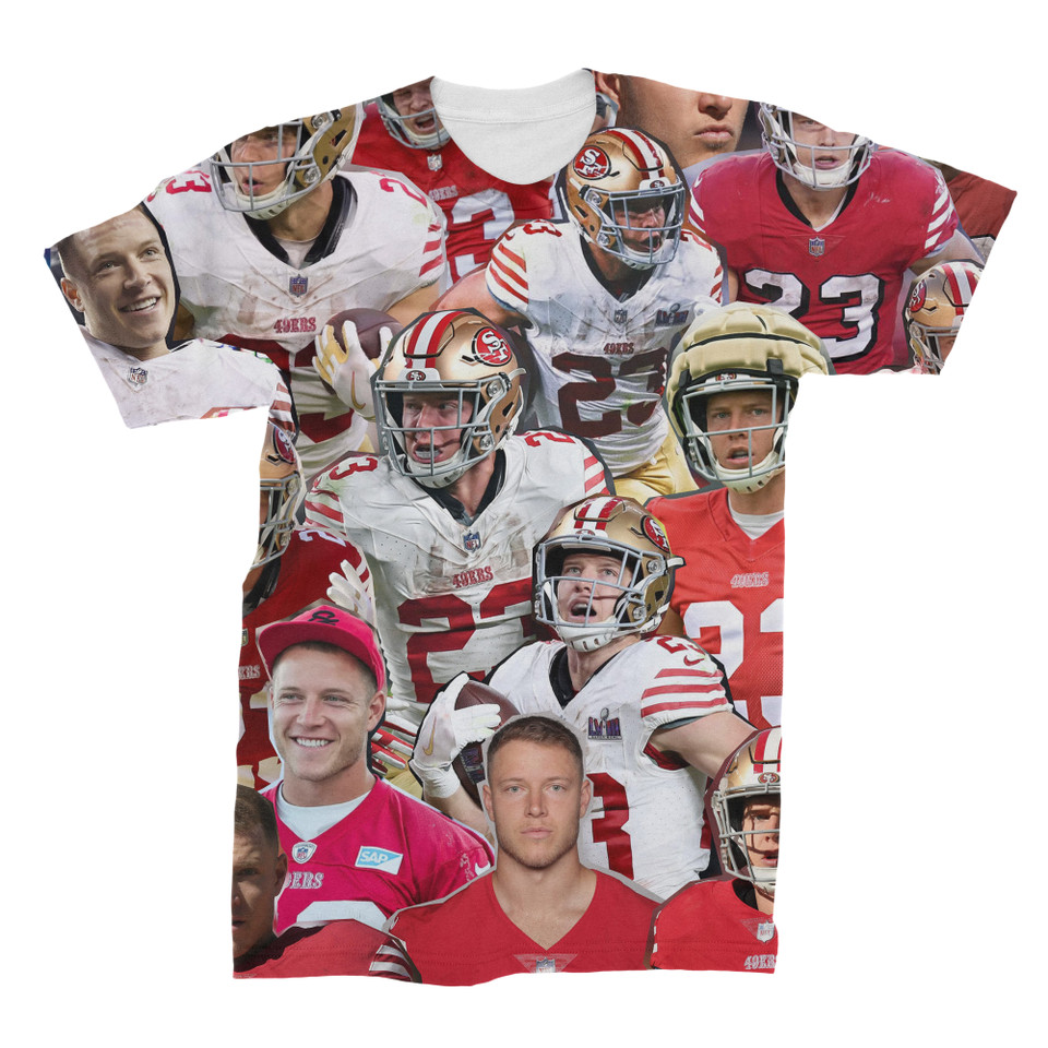 Christian McCaffrey (SF 49ers) Photo Collage T-shirt
