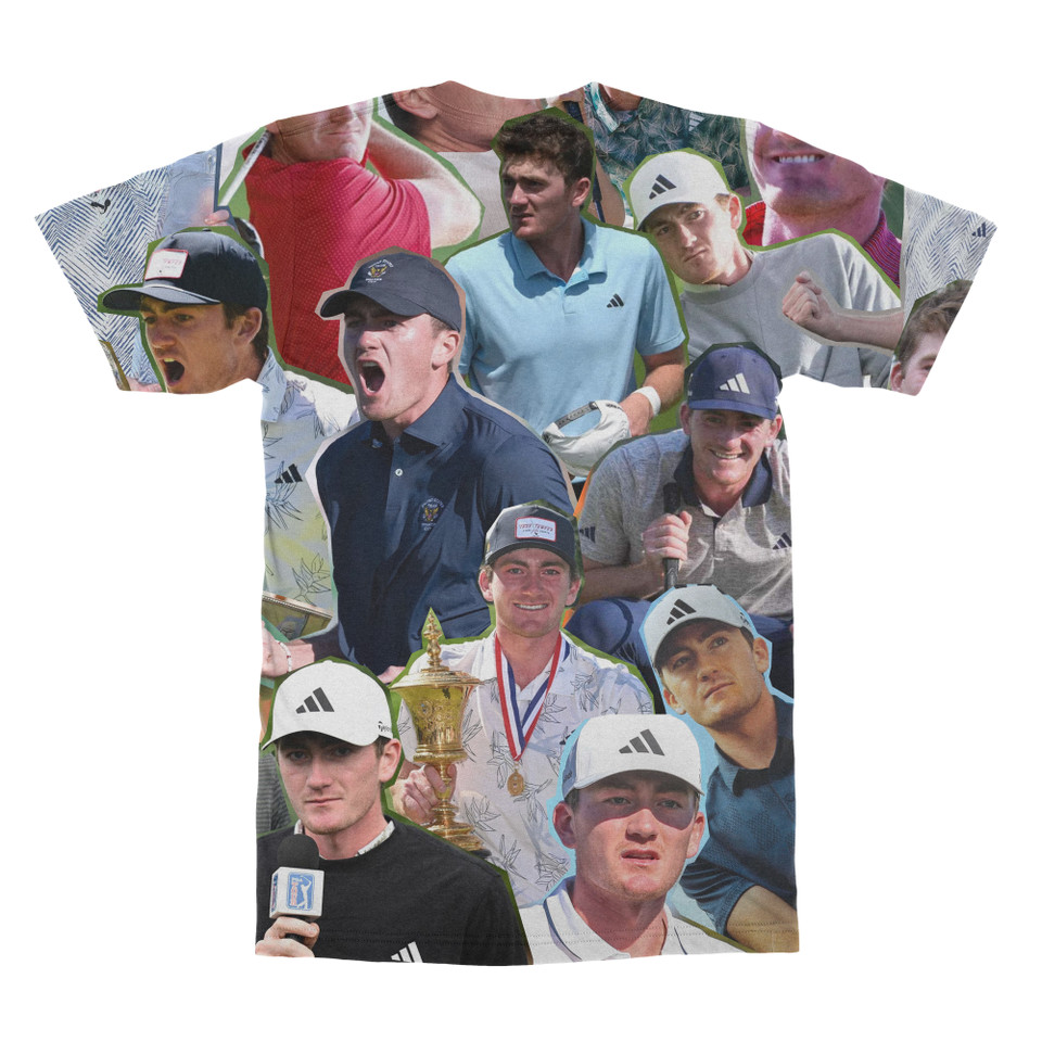 Nick Dunlap  Photo Collage T-shirt back