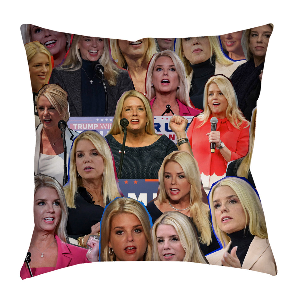 Pam Bondi Phone Collage Pillowcase