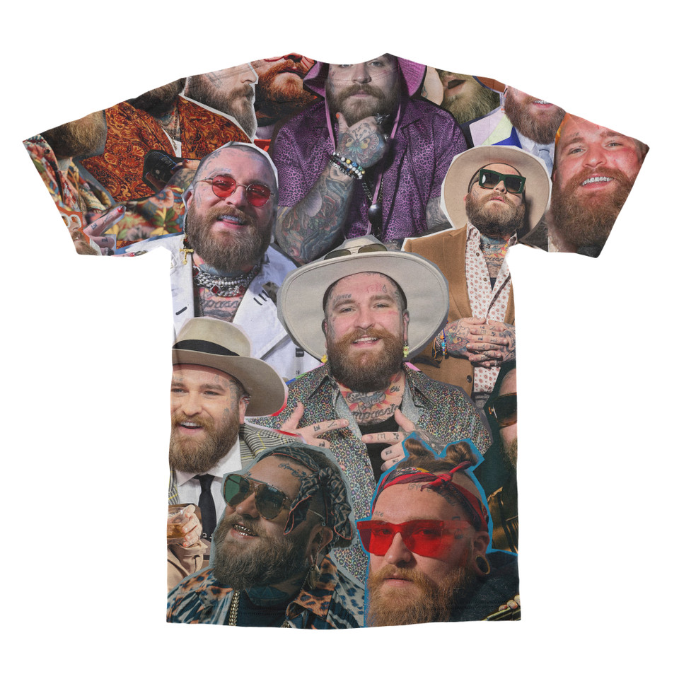 Teddy Swims  Photo Collage T-shirt back