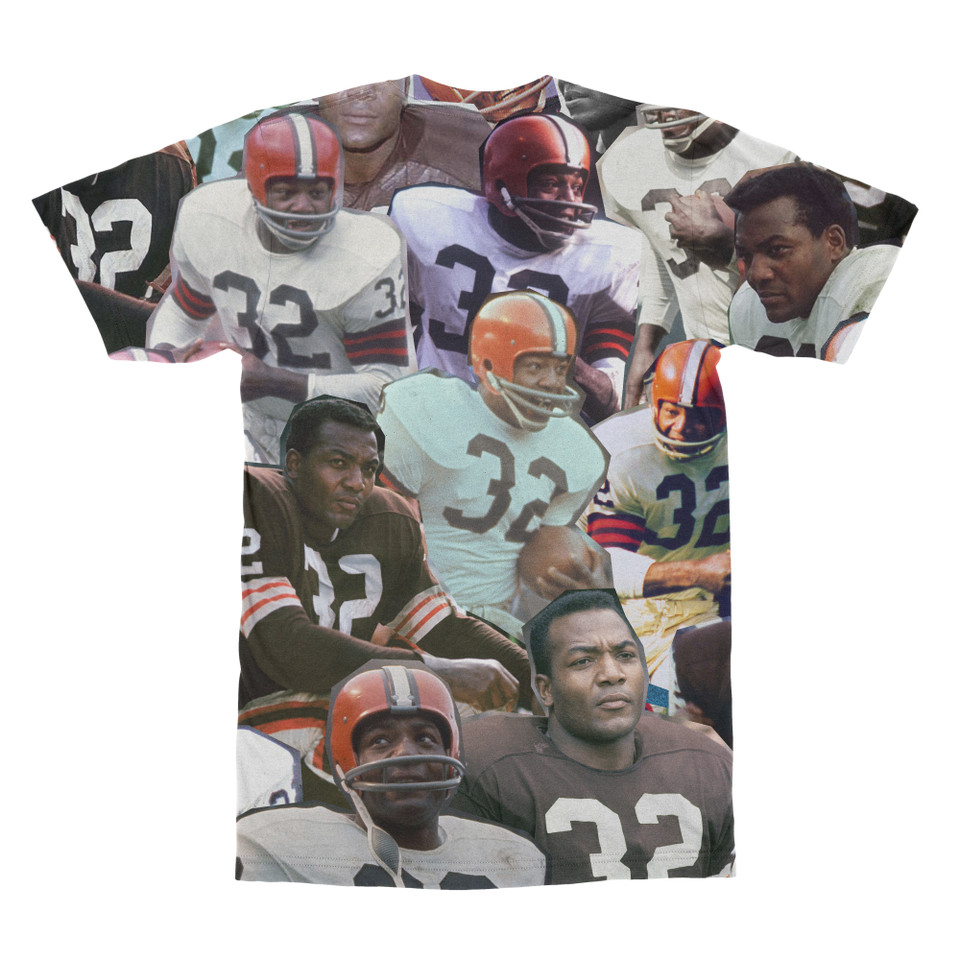 Jim Brown Photo Collage T-shirt back