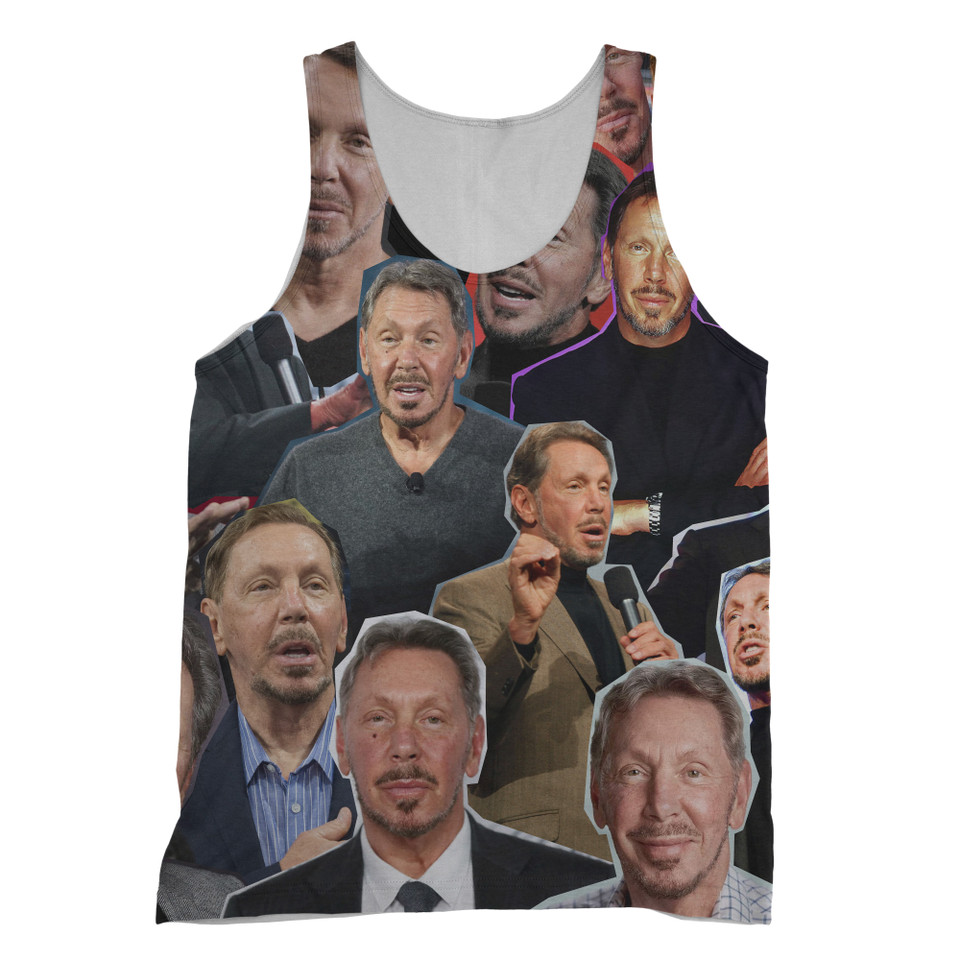 Larry Ellison Photo Collage Tanktop