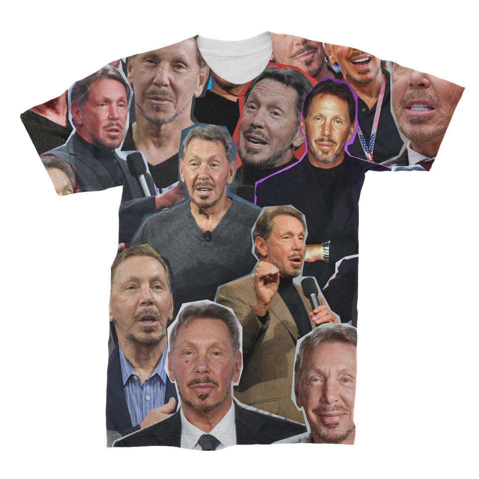 Larry Ellison Photo Collage T-shirt