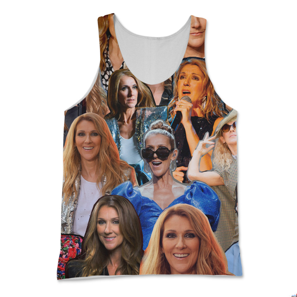 Celine Dion Photo Collage Tank Top