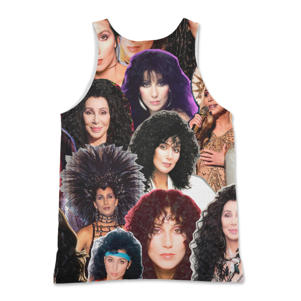Cher Photo Collage Tank Top Back