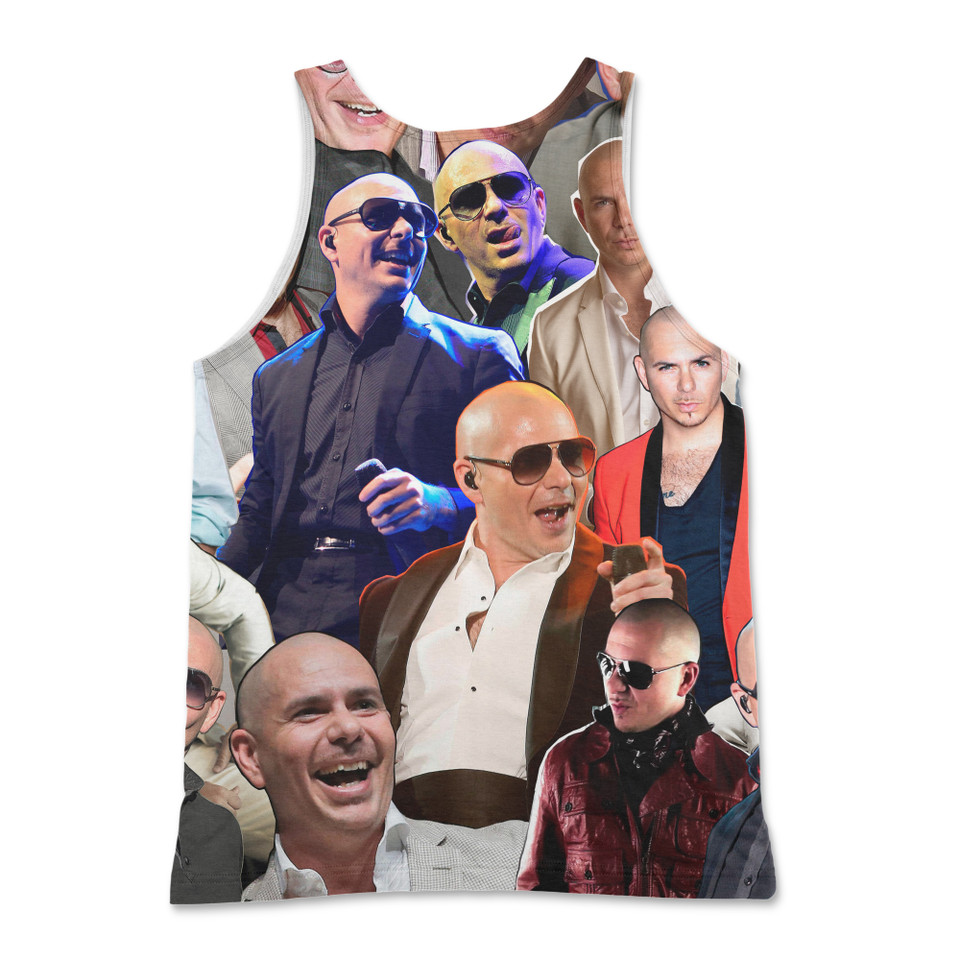 Pitbull Photo Collage Tank Top Back