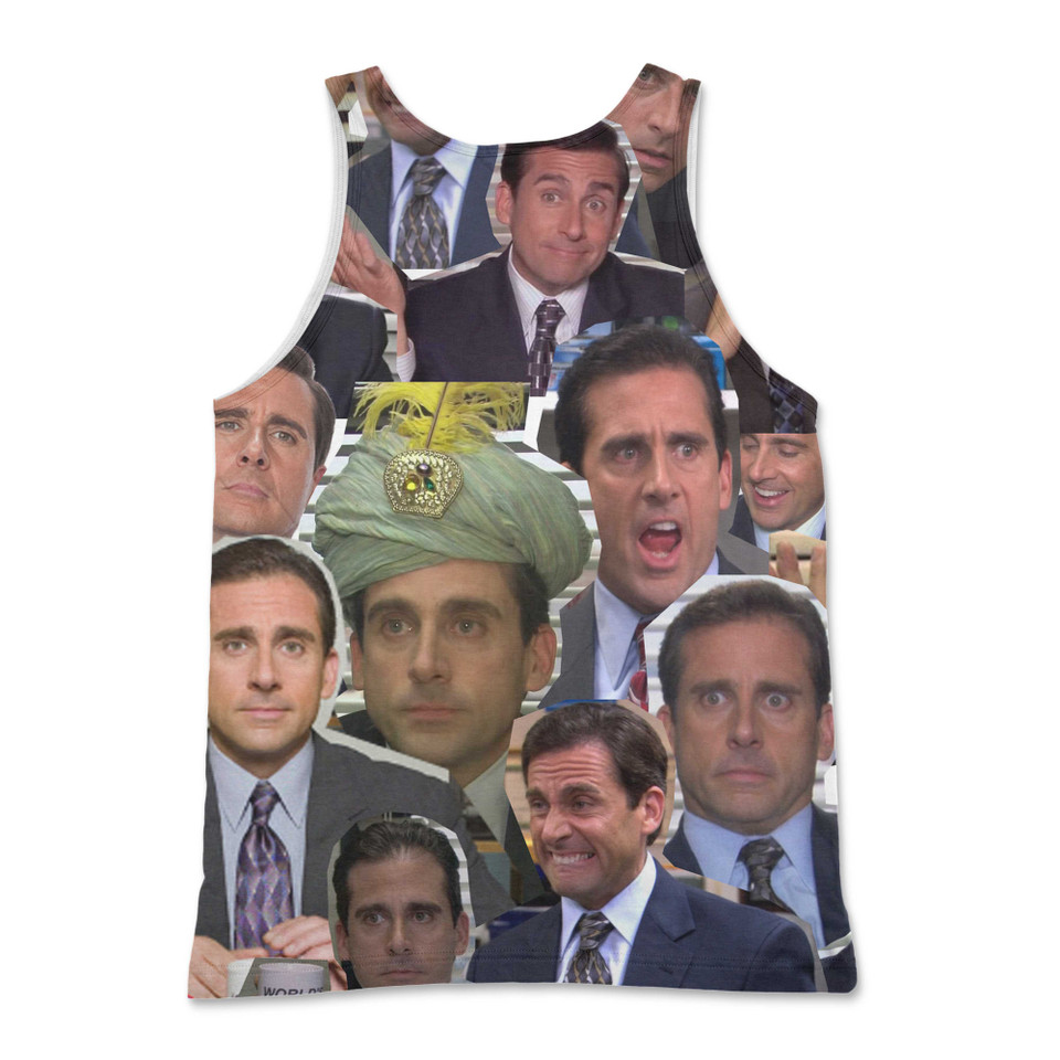 Michael Scott Photo Collage Tank Top Michael Scott Photo Collage Tank Top