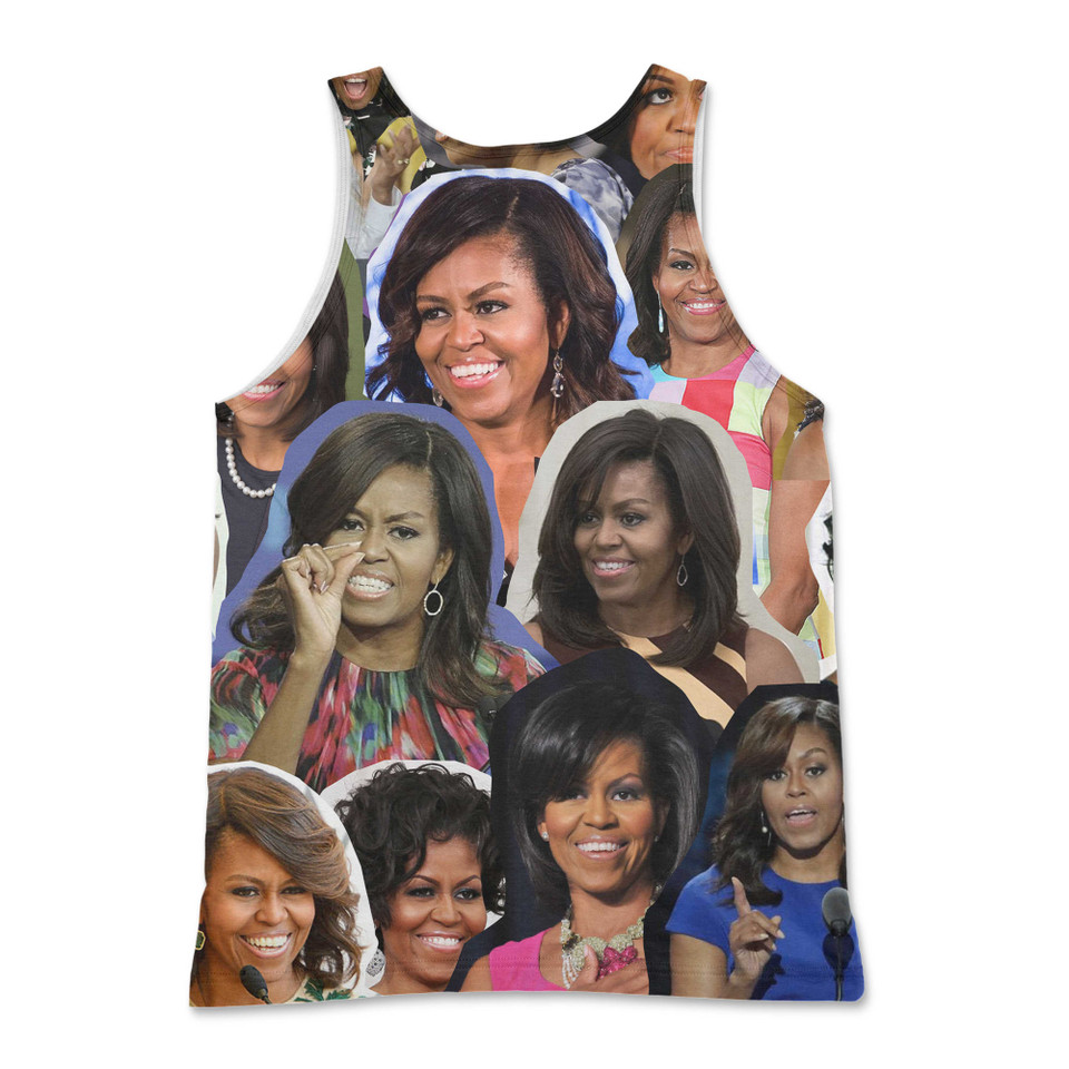 Michelle Obama Photo Collage Tank Top Michelle Obama Photo Collage Tank Top