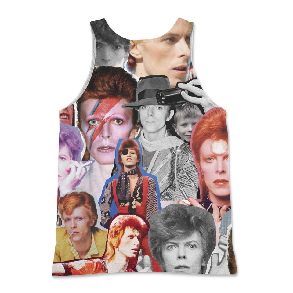 David Bowie Photo Collage Tank Top David Bowie Photo Collage Tank Top