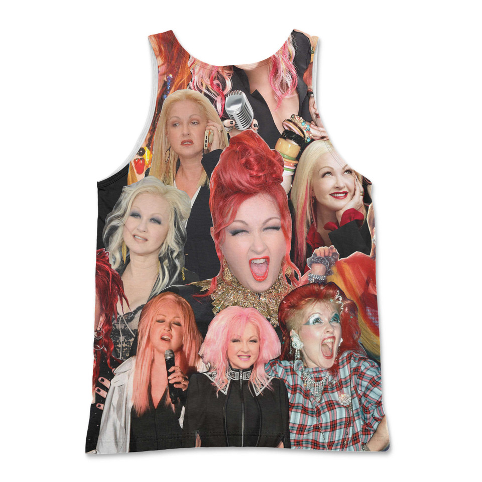 Cyndi Lauper Photo Collage Tank Top Cyndi Lauper Photo Collage Tank Top