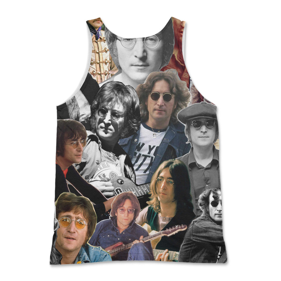 John Lennon Photo Collage Tank Top John Lennon Photo Collage Tank Top