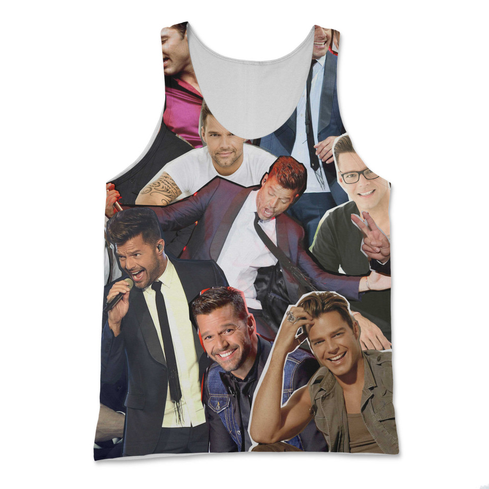 Ricky Martin Photo Collage Tank Top