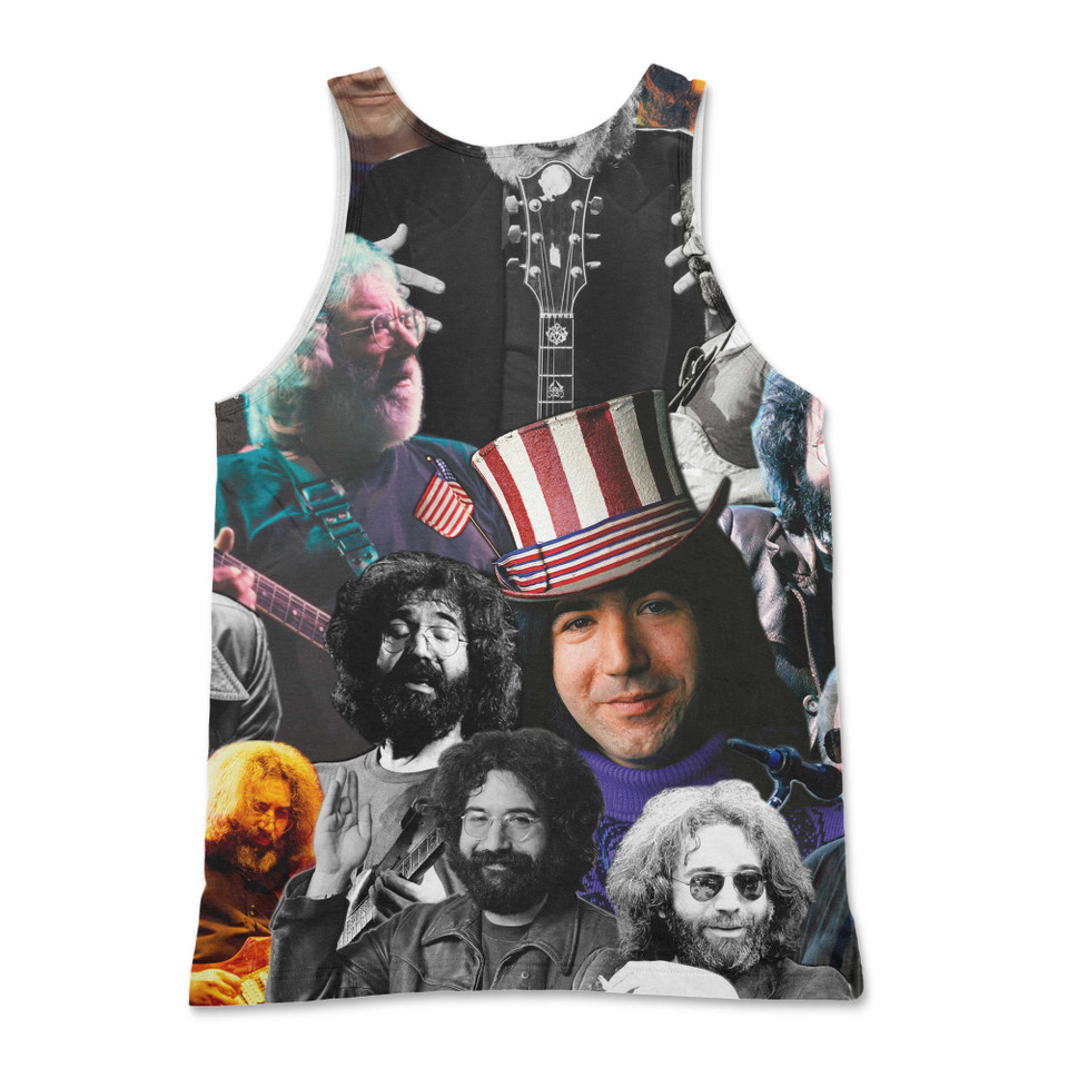 Jerry Garcia Photo Collage Tank Top