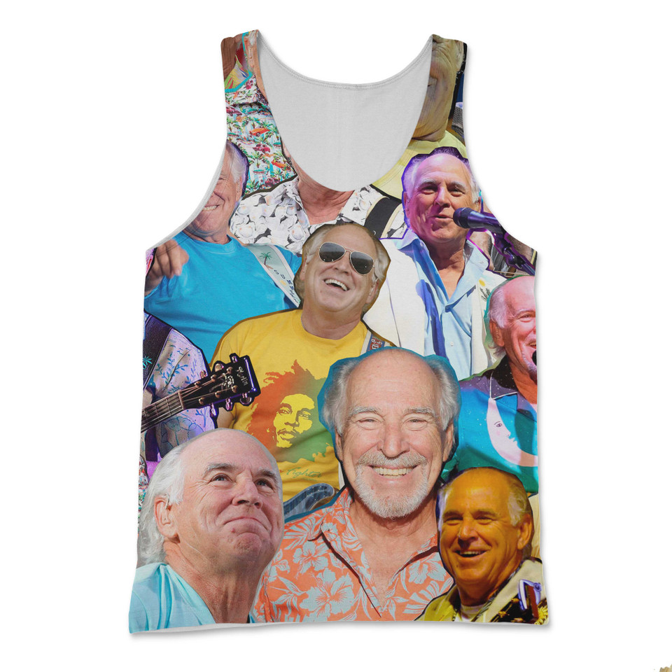 Jimmy Buffet Photo Collage Tank Top Jimmy Buffet Photo Collage Tank Top