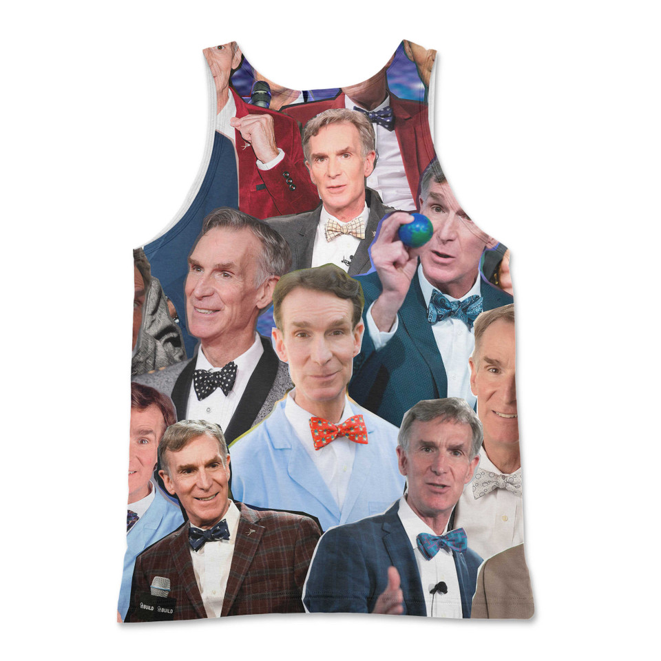 Bill Nye The Science Guy Photo Collage Tank Top Bill Nye The Science Guy Photo Collage Tank Top