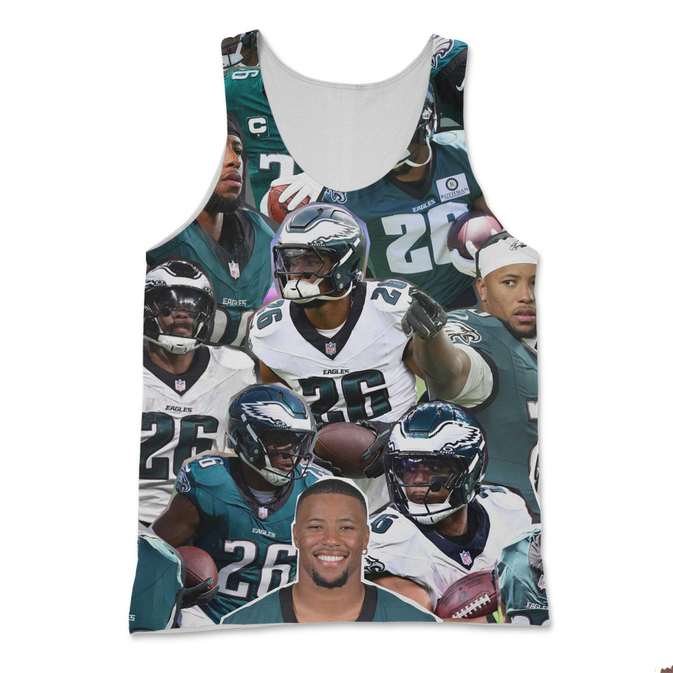 Saquon Barkley Photo Collage Tank Top