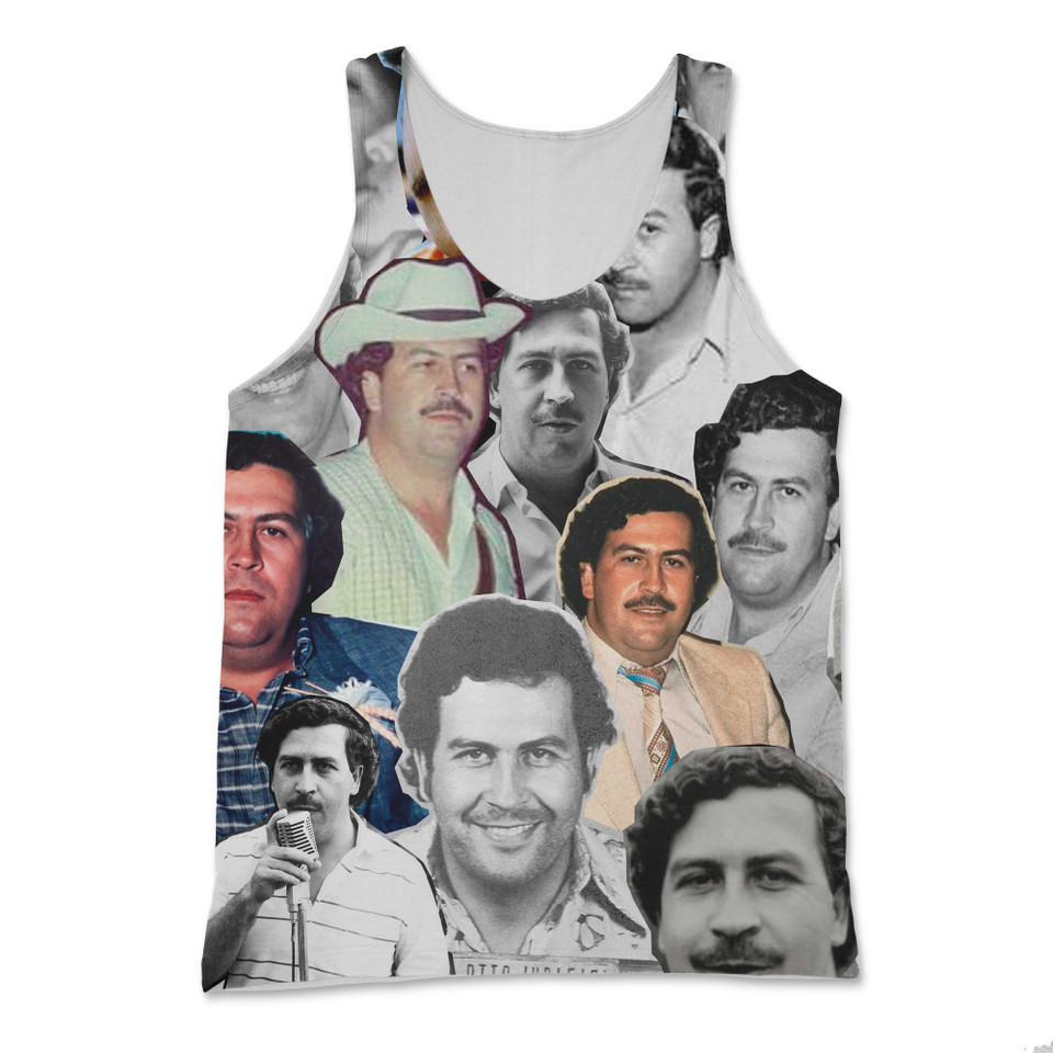 Pablo Escobar Photo Collage Tank Top Pablo Escobar Photo Collage Tank Top