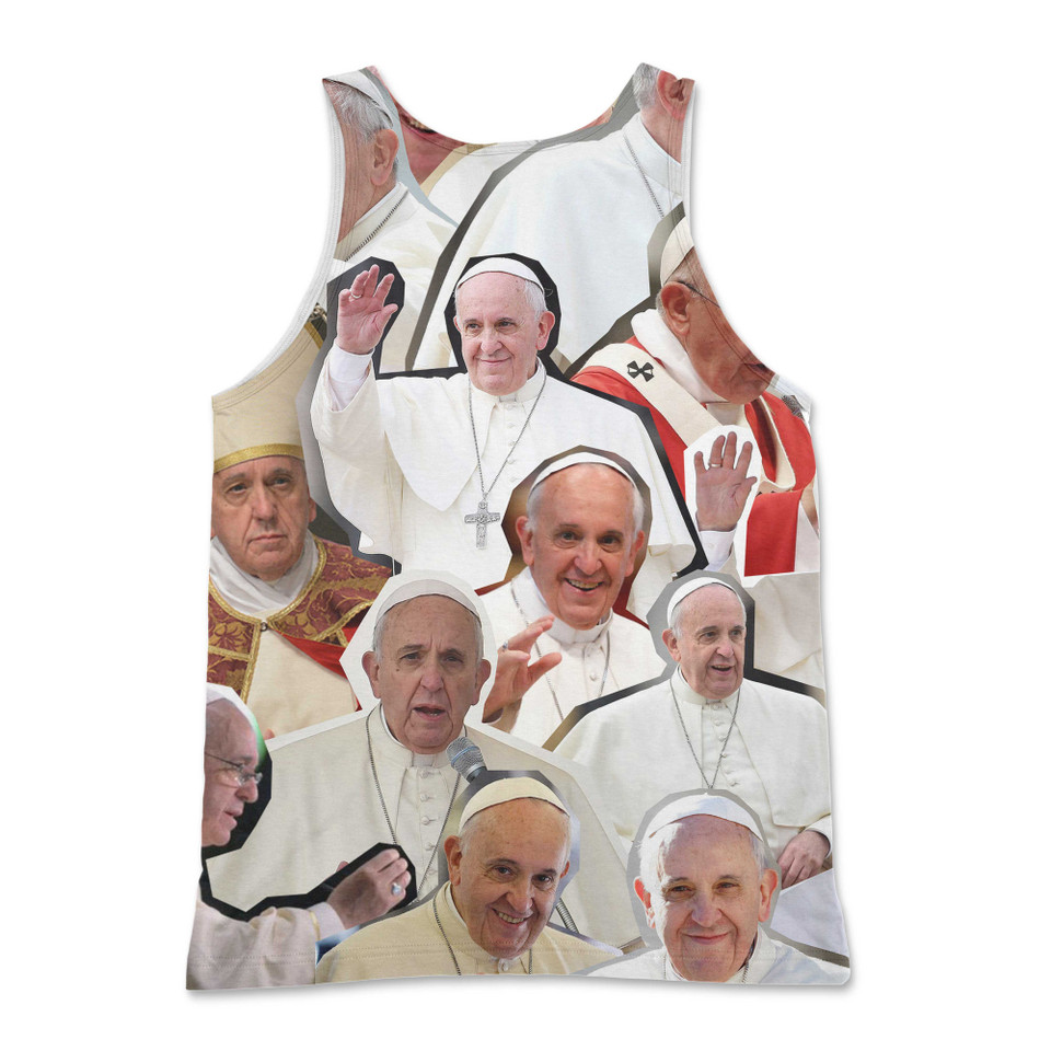Pope Francis Photo Collage Tank Top Pope Francis Photo Collage Tank Top