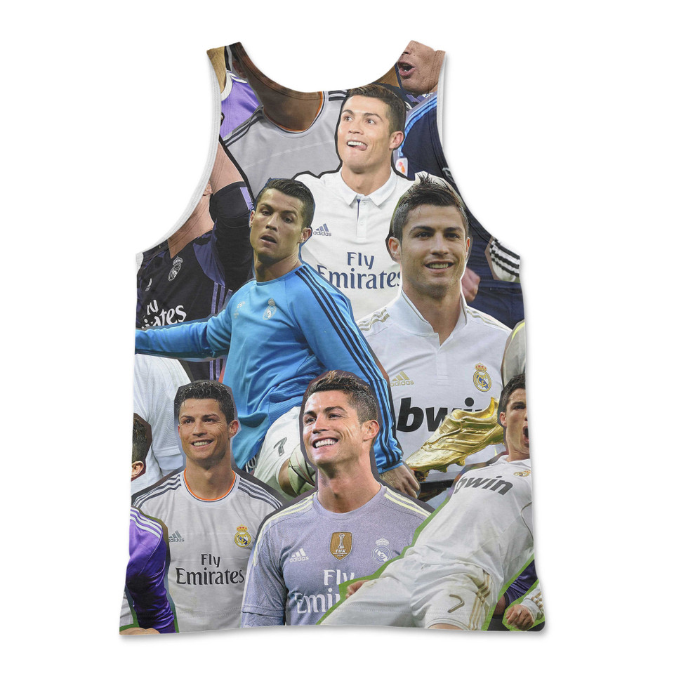 Cristiano Ronaldo Photo Collage Tank Top Cristiano Ronaldo Photo Collage Tank Top