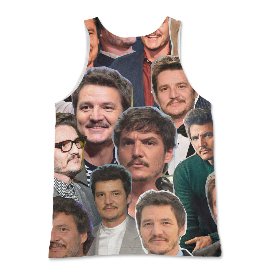Pedro Pascal Photo Collage Tank Top Pedro Pascal Photo Collage Tank Top