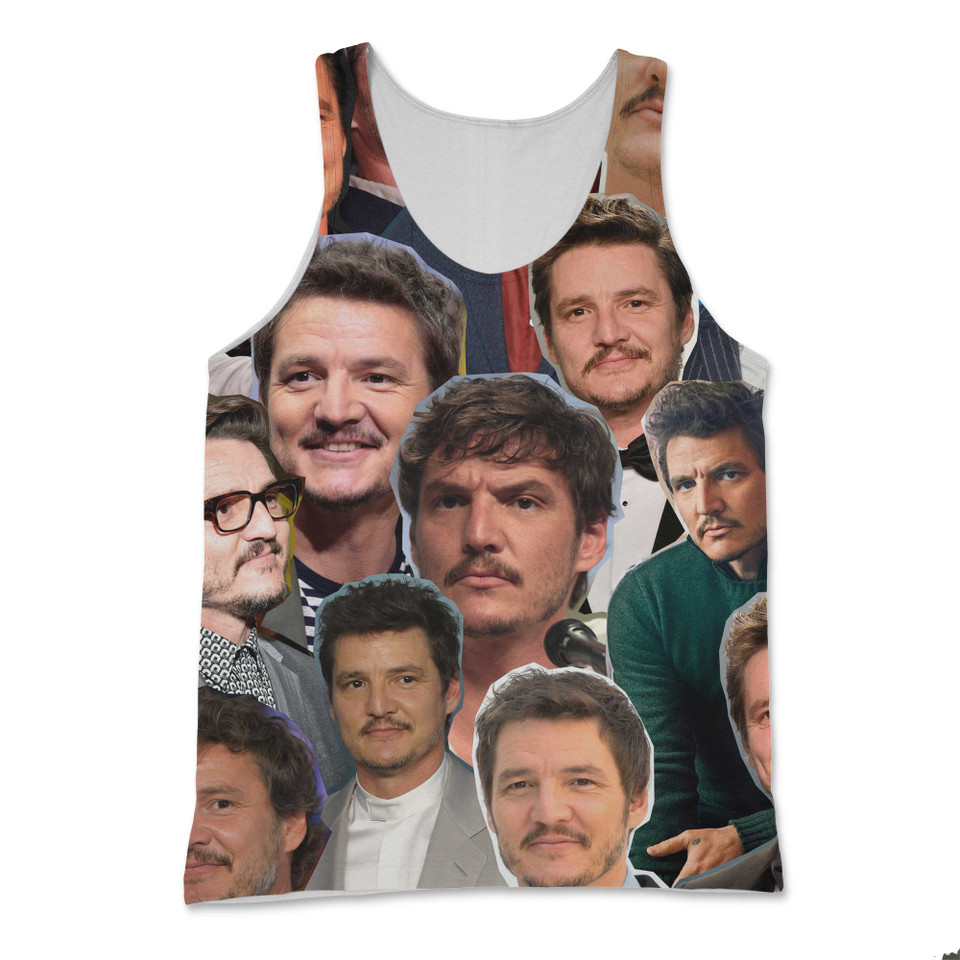 Pedro Pascal Photo Collage Tank Top Pedro Pascal Photo Collage Tank Top