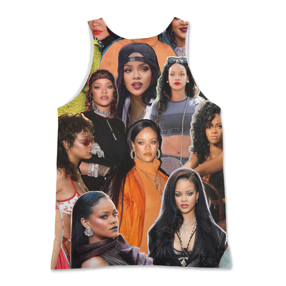 Rihanna Photo Collage Tank Top Rihanna Photo Collage Tank Top