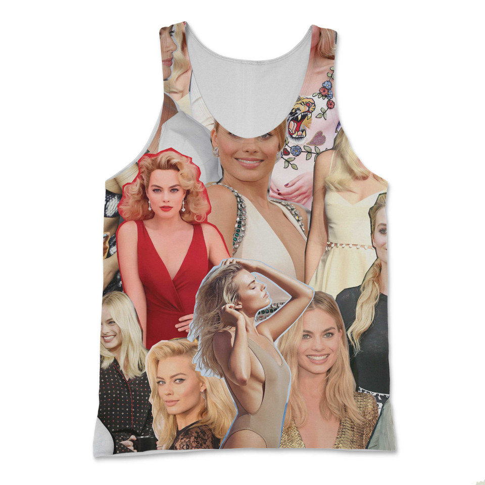 Margot Robbie Photo Collage Tank Top Margot Robbie Photo Collage Tank Top