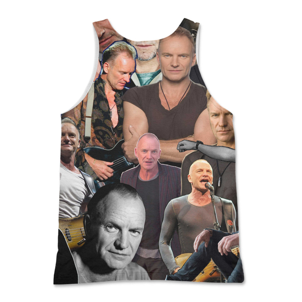Sting Photo Collage Tank Top Sting Photo Collage Tank Top