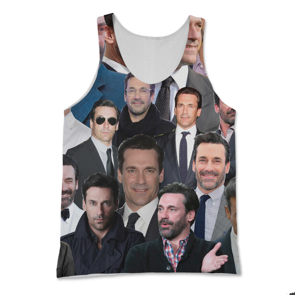 Jon Hamm Photo Collage Tank Top Jon Hamm Photo Collage Tank Top