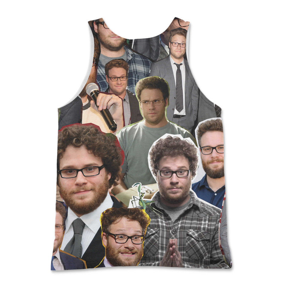 Seth Rogen Photo Collage Tank Top Seth Rogen Photo Collage Tank Top
