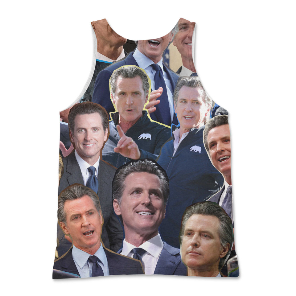 Gavin Newsom Photo Collage Tank Top Gavin Newsom Photo Collage Tank Top