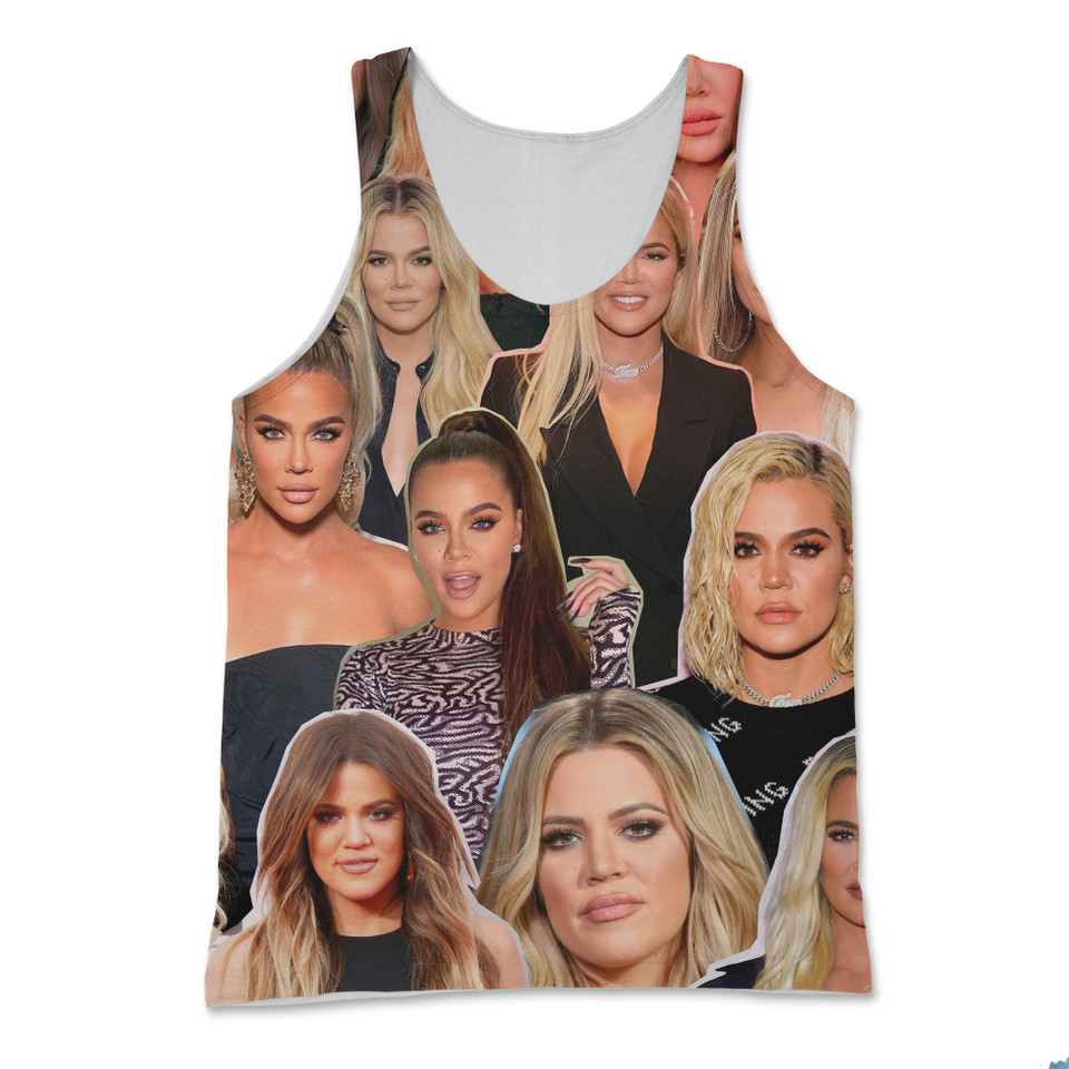 Khloe Kardashian Photo Collage Tank Top Khloe Kardashian Photo Collage Tank Top