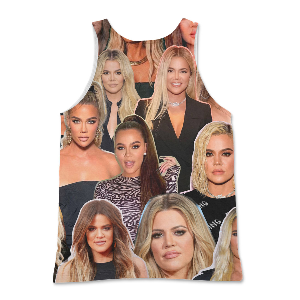 Khloe Kardashian Photo Collage Tank Top Khloe Kardashian Photo Collage Tank Top