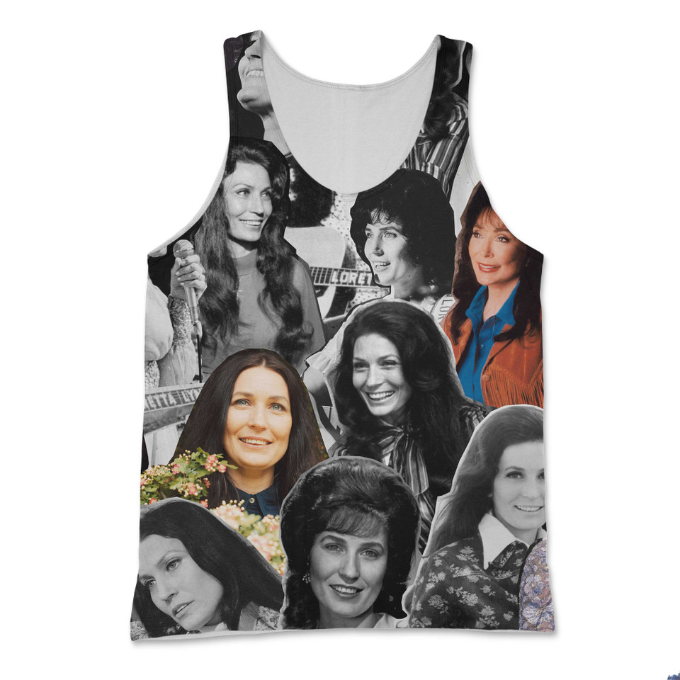 Loretta Lynn Photo Collage Tank Top Loretta Lynn Photo Collage Tank Top