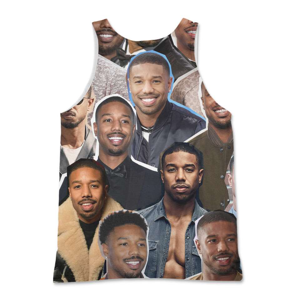 Michael B. Jordan Photo Collage Tank Top Michael B. Jordan Photo Collage Tank Top