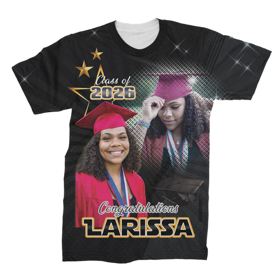 Custom Graduation All Over Print Photo T-Shirt Subliworks
