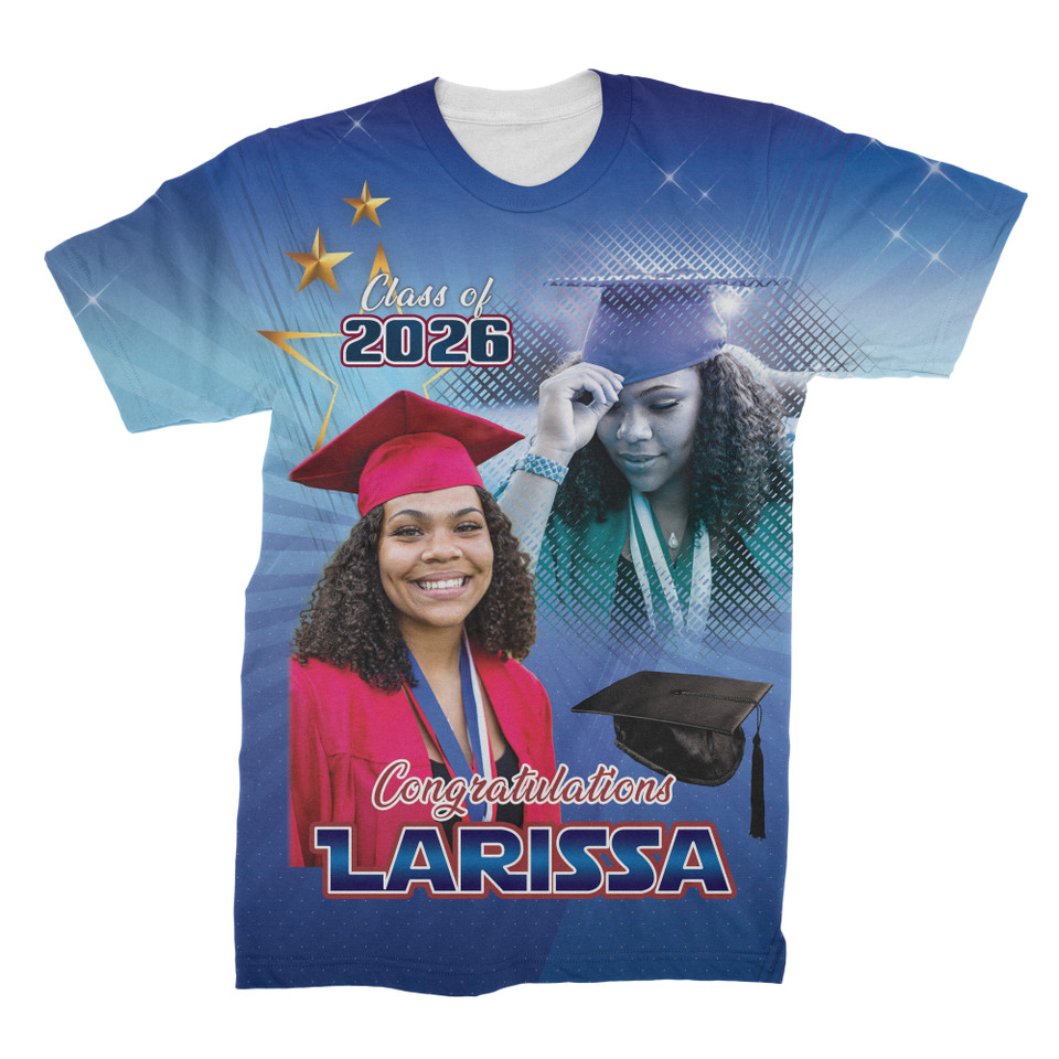 Custom Graduation All Over Print Photo T-Shirt Subliworks
