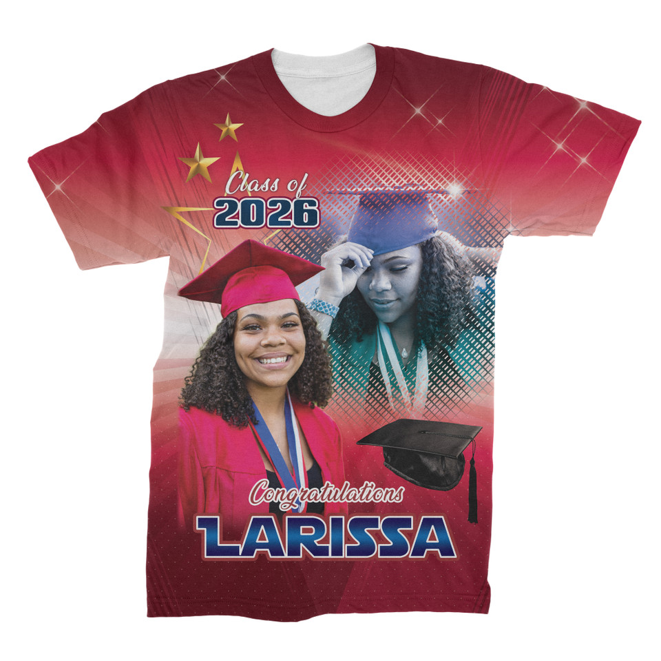 Custom Graduation All Over Print Photo T-Shirt Subliworks