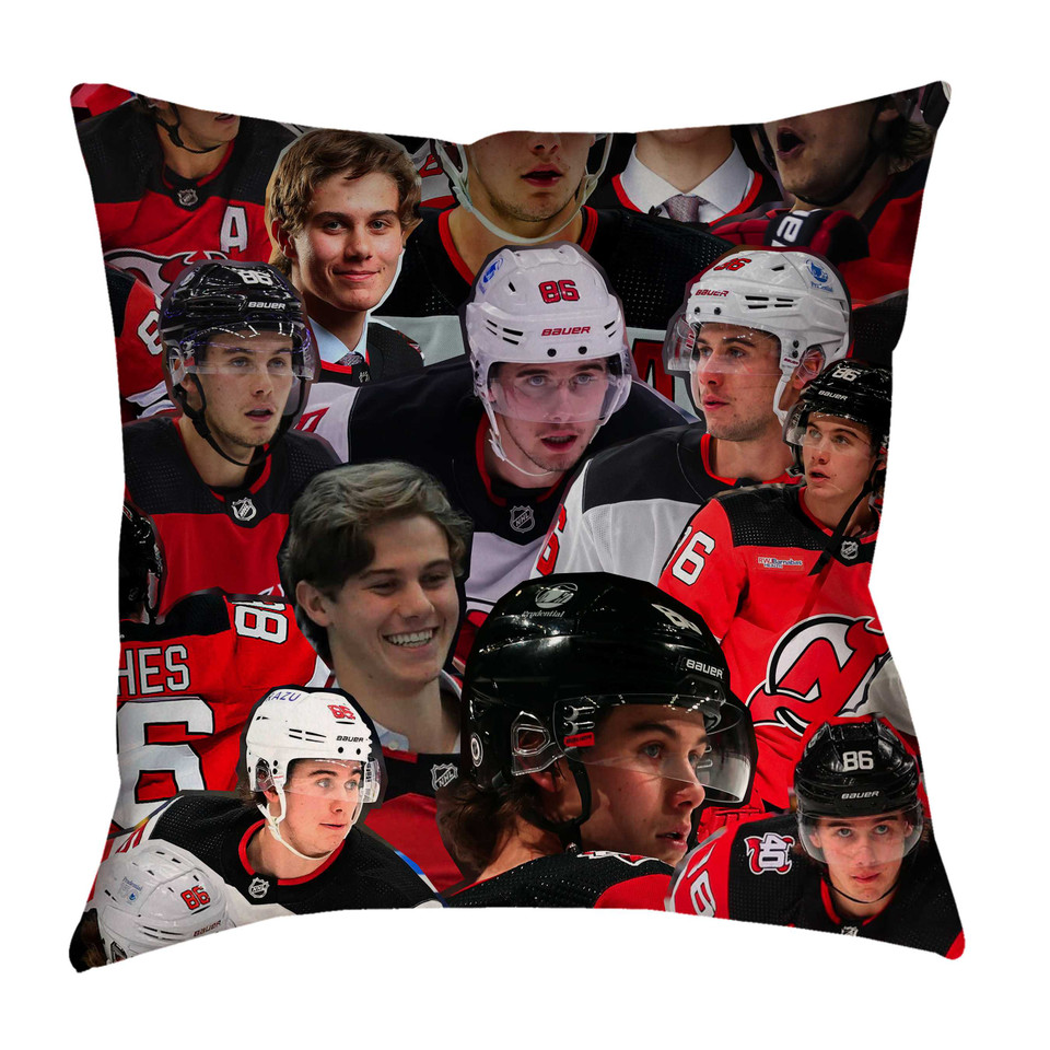 Jack Hughes Photo Collage Pillowcase