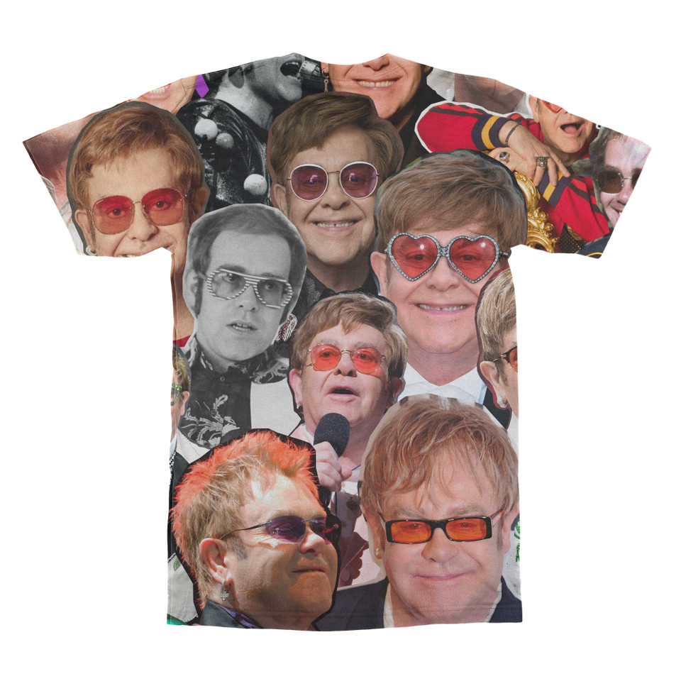 Elton John Photo Collage T-Shirt