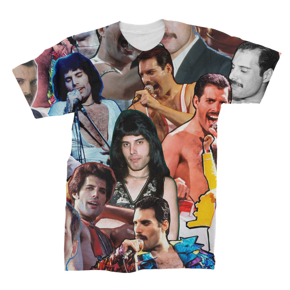 Freddie Mercury Photo Collage T-Shirt