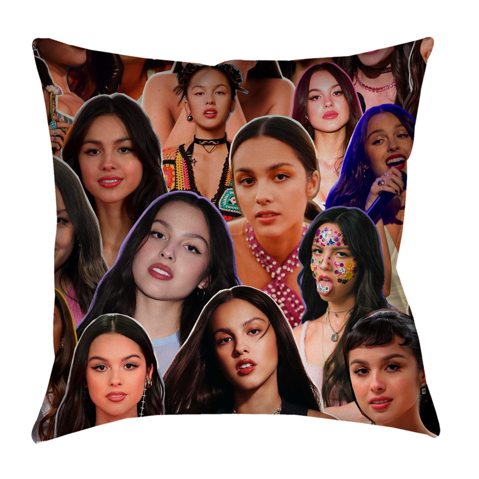 Olivia Rodrigo Photo Collage Pillowcase