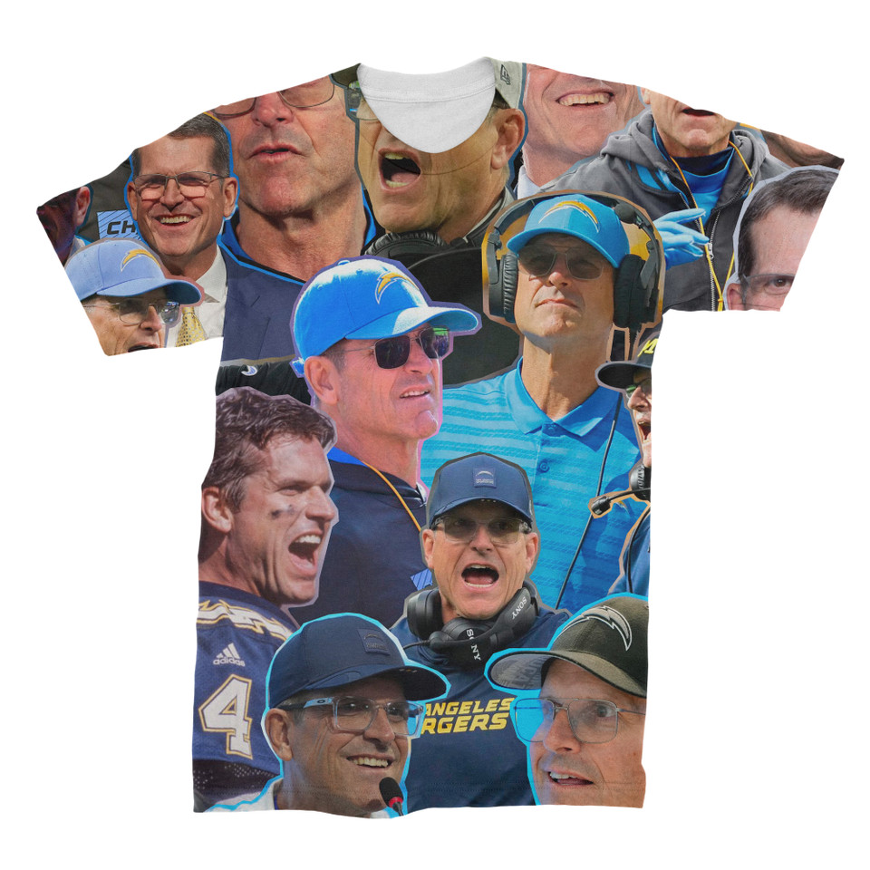 Jim Harbaugh Photo Collage T-Shirt